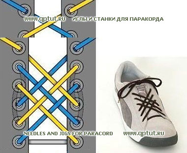 shoelaces of paracord